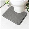 AUAUY Antiscivolo Tappeto Bagno WC,50x40cm Tappeto Antiscivolo a Forma di U