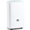 Megonia Deumidificatore Casa Muffa Silenzioso: Portatile 90L/G 240㎡ Pompa Acqua 5M Asciugabiancheria per Ambiente Bagno Cantina Camera Letto Bambini Ambienti Umidi