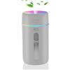 kissleaf Mini umidificatore per camera da letto, cameretta dei bambini, 7 colori, 28 dB, silenzioso, colore grigio