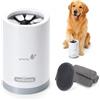 Nobleza Set Pulitore Zampe Cane, Pulisci Zampe Portatile con 3 Asciugamani in Microfibra e 1 Spazzola per Toelettatura in Silicone, Kit di Pulizia e Cura per Cani di Taglia Piccola