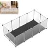 ACXIN Recinto per piccoli animali, 12 pezzi, fondo confortevole, 125 x 63 x 42 cm, ideale per cane, gatto, coniglio, cincillà, roditori