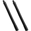 PAMINGONO Estensione per Microfono a Collo D'Oca 18 CM Nero Tubo di Estensione Flessibile 2 Pezzi Connettore 3/8 Asta Regolabile per Supporto Microfono per Studio e Spettacoli