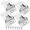 CONGARTENO Gancio Microfono in Metallo Inossidabile 4 Pezzi per Auto Compatibile con Cb Radio Hangers e Mobile Holder