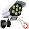 Robertagor Driwei TELECAMERA FINTA PANNELLO SOLARE CON SENSORE MOVIMENTO 77 LED FARETTO LUCE 0387