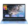 PC Portatile 14 Pollici Notebook Win 11 Computer 256GB 1080P 2.4G 5G Supporta La