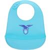 Only4fan srl SS Lazio Bavaglino silicone, prodotto ufficiale, tasca raccogli pappa per bambini e neonati, regolabile, celeste