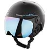 Black Crevice BCR140198-BB-1_Black/Blue_54-57 - Casco da Sci, 54-57, Colore: Nero/Blu
