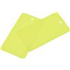 sourcing map Etichette di spedizione in plastica con fili impermeabili, per etichette di identificazione del prodotto, marcatura valvola, etichettatura esterna, 5,1 x 8,9 cm, giallo, 100 confezioni