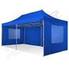 RAY BOT. Gazebo Pieghevole 3x6 LINEA TOP da 55mm alluminio, tessuti da 500g PVC impemeabile. Omologato e con certificazioni a legge (Teli Finestrati Inclusi, Blu)