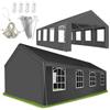 tectake® Tendone per Feste 8 x 4 m, Gazebo Impermeabile, Protezione UV 50+
