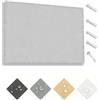 AUWUUA Frangivisto Balcone 60x200cm Recinzione Copertura per Privacy Balcone, Protezione UV, Impermeabile, Telo Ombreggiante con Occhielli e Fascetta per Terrazza Esterno Piscina, Grigio chiaro