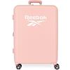 Reebok Valigia Reebok Roxbury Medium Rosa 48x70x26 cm ABS rigido Chiusura TSA integrata 81L 2.5 kg 4 doppie ruote
