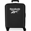 Reebok Roxbury Cabin Valigia Nero 40x55x20 cm Rigido ABS Integrato Lucchetto TSA 38.4L 2 kg 4 Doppie Ruote Bagaglio A Mano