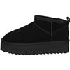Colors of California Platfrom winter boot in suede BLA - BLACK 36