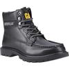 CAT Stivali da uomo CAT Footwear (Caterpillar) Colorado Moc Toe, realizzati in pelle pieno fiore, soletta resistente e imbottita in schiuma (neri) (11)