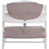 hauck Highchair Pad Deluxe, Beige - Cuscino per Bambini 6 - 36 Mesi - Compatibile con Seggiolone Pappa in Legno Alpha+, Beta+ e Arketa - Copriseduta Soffice a 2 Pezzi per Seduta e Schienale