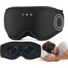 LC-dolida Mascherina per dormire Bluetooth 3D con cuffie, completamente opaca e morbida