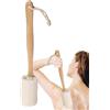Generico Scrubber Per La Schiena In Luffa - Spazzola Esfoliante Naturale Con Manico | Spugna Da Bagno Per Doccia, Pulizia E Esfoliazione Del Corpo, Perfetta Per Uso Domestico
