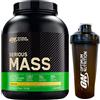 Optimum Nutrition Serious Mass Gainer Proteine Whey in Polvere per la Massa Muscolare con Creatina Glutammina e Vitamine Banana 2,73kg 8 Porzioni + Shaker