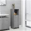 AJSEOYBS Mobiletto Bagno Specchio,Mobili Bagno A Terraarmadietto Bagno Grigio Sonoma 30x30x95 Cm In Legno Multistratoadatto Per Bagno, Corridoio, Toilette, Ingresso, Soggiorno