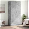 Generico Armadio Grigio Cemento 90x52x200 cm in Legno Multistrato,Armadi