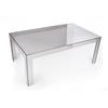 BELLELLI DESIGN Tavolino da salotto trasparente in policarbonato monoblocco - AMYES - Design moderno, Made in Italy (FUMÉ)