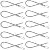 TOPBATHY 10 Pezzi Strumento per Infila Cordini Pantaloni e Maglioni Flessibile in Acciaio Inossidabile Threading Tool Multifunzionale per Cucito Te con Molla Pieghevole per Elastici e Lacci