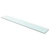 Rantry Mobile Mensole in Vetro Bianco 100x15 cm, Mensola da Muro, Mensole da Parete, Scaffale da Parete, Mobile a Parete Appendere Ripiano per Ingresso Soggiorno Ufficio Camera da Letto Bagno