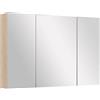 kleankin Specchio Bagno Contenitore 3 Ante 90x13.5x60 cm Color Legno