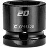 Capri Tools Bussola a percussione tozza da 20 mm, attacco da 1/2, 6 punti, metrica (CP55420)