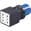 ROSI 1864 Adattatore Industriale, Grigio/Blu