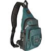 Vanlison Zaino Una Tracolla Uomini e Donne Borsa Messenger Borsa Per Petto e Spalla Per iPad, B-verde scuro (adatto a iPad 10.5), M