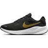 Nike FB2208-006 Revolution 7 Donna, Black/Metallic Gold-White-Dk Smoke Grey EU 36