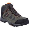 Hi-Tec Banderra II WP Wide, Stivali da Escursionismo Alti Uomo, Grigio Charcoal Graphite Burnt Orange 51, 41 EU