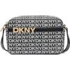 DKNY Borsa da donna Avril per fotocamera, logo nero e nero