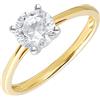 Ivy Gems - Anello in Oro Giallo (9 Carati) con Zirconia Cubica 1.75 Carati, Incolore, 15 7/8
