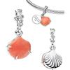 WEIMU Fermaglio in argento Sterling 925 per bracciale con clip in gomma, per charm e bracciale, ciondolo