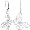 JC Jeweller Carat Orecchini da donna in vero argento 925 rodiato con confezione regalo, Ohrringe, Argento