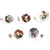 Roffatide Anime Demon Slayer Pins Set per Fans Badge da collezione per giacche Borse Accessori Regalo