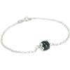 Generico Bracciale sardo su coccu donna UNISEX in argento gioiello portafortuna SFERA DA 8 MM (19)