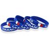 Generic Bracciale in gomma silicone con bandiera nazionale