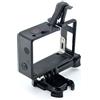 Glorich - Supporto da telaio per GoPro Hero 4, Hero 3+, Hero 3 Plus, Hero 3 Standard Frame / BacPac Frame / 2 in 1 Frame mount (2015 ultima versione compatibile con fotocamera o fotocamera montata con LCD BacPac o batteria di seconda generazione)