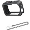 FGDTREE Cinghia da polso inclusa per Action 6 Mount-Ready Camera Frame Open Side Access, supporto Vlog Travel Livestream Content Plans