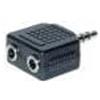 Good Connections Adattatore audio a Y, jack da 3,5 mm, 2 jack da 3,5 mm