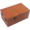 Asuinxurr B Useless Box con sorprese, scatola in legno, giocattolo completamente assemblato per adulti e bambini, facile installazione, colore legno scuro