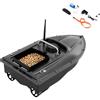 CLKAX Barca da pesca da 500 m, 1,5 kg, con telecomando, luce navigatore LED, pala basculante, design a pala basculante, batteria 2-3 ore per pesca notturna, fiume e lago