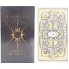 Generic Mazzo di carte dei tarocchi - Immagini tradizionali Smith, bordi olografici, dettagli in rilievo in lamina d'oro, cartoncino di alta qualità, mescolatura liscia, set di guida esoterica per