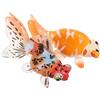 Toyvian Set 2 Pezzi Figure di Pesci Rossi in Plastica Pvc Giocattoli di Pesce Simulati per Bambini Design Realistico Decorazione Acquario per Attività Familiari