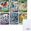 Titan Cards Pokemon - Carte EX/V o VSTAR casuali + TitanCards Toploader, confezione da 5