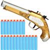 ULUCTROM Pistola da Pirata per Bambini - Pistola Giocattolo con 20 Freccette in Schiuma Morbida, Pirata Costume Accessorio per Carnevale, Travestimenti e Feste